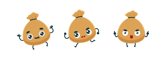 Set Mascot images of the Sack Bag