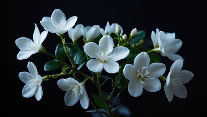 Obraz premium Background featuring Arabian Tea Jasmine Plant