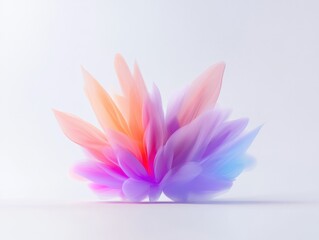 Fototapeta premium Colorful abstract flower petals