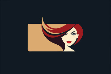 beauty salon business card white background