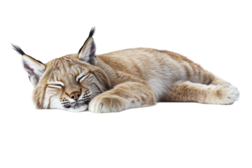 Cute Lynx Cub Sleeping