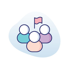 Obraz premium Leadership Vector icon