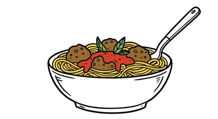 Spaghetti Bowl with Sauce
