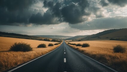 Fototapeta premium paved asphalt street