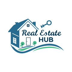 real estate logo design vector 