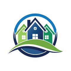 real estate logo design vector 