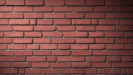 Fototapeta premium Red brick texture wall background that is clean