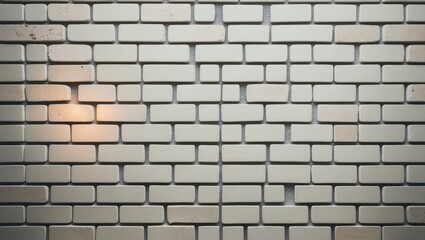 Obraz premium Bathroom backdrop showcasing cream ceramic brick wall and floor tiles mosaic texture with stone geometric pattern and grid wallpaper decoration, featuring a clean, seamless abstract surface.