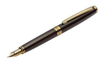 Dark brown fountain pen