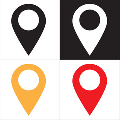 Location map icons. location marker. location pin icon.  vector illustration. EPS 10/AI