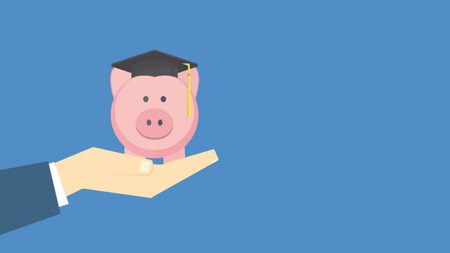 Graduation cost, expensive education, scholarship loan budget, education savings and investment concept.