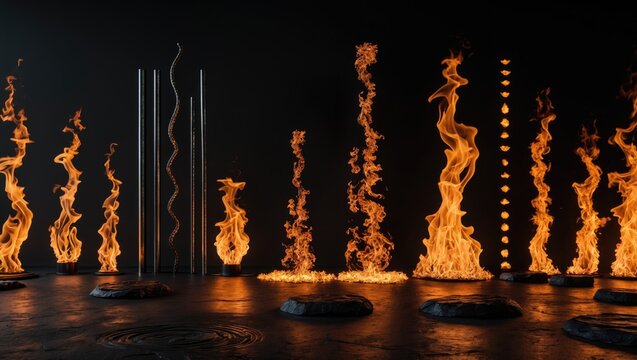 Comprehensive fire flame compilation