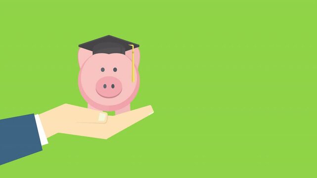 Graduation cost, expensive education, scholarship loan budget, education savings and investment concept.