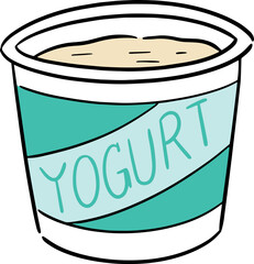 Illustration of yogurt
