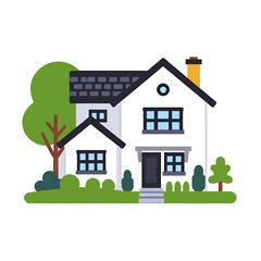 house-cartoon-vector-illustration