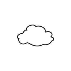 simple cloud icon. minimalist vector format. logos, stickers, merchandise, and user interface elements