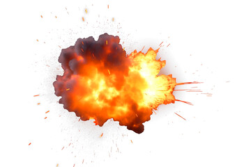 Realistic Big Explosion Effect png, realistic explosions boom, masked fire explosion isolated on transparent background
