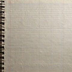 Open Spiral Notebook Page with Lines Ready for Notes