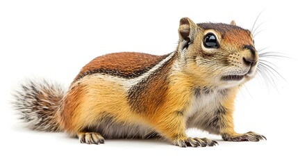 Obraz premium Curious ground squirrel in a natural setting