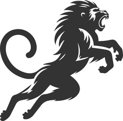 Animal vector baboon silhouette