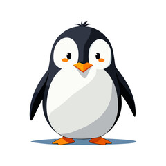 Cute penguin vector graphic and illustration