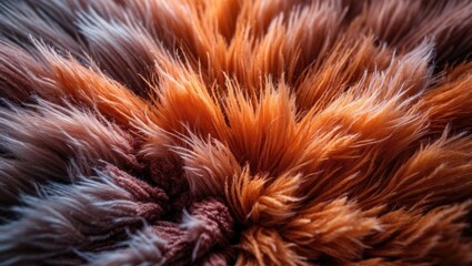 Close-Up of Fluffy Carpet Fibers in Different Colors