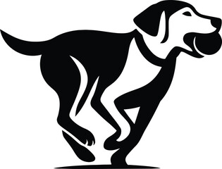 Clean Dog Silhouette for Printing Needs, Dog Vector Art for Posters and Flyers.