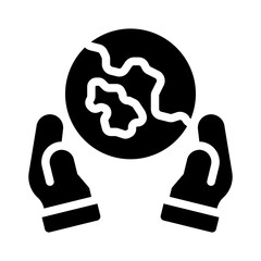hands glyph icon