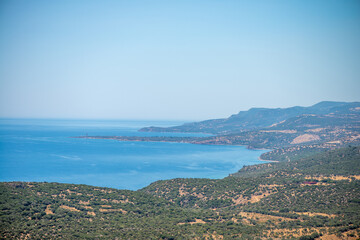 Obraz premium Beautiful Blue Mediterranean Sea View