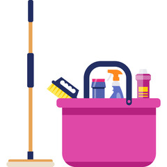 Cleaning Tools Illustration
