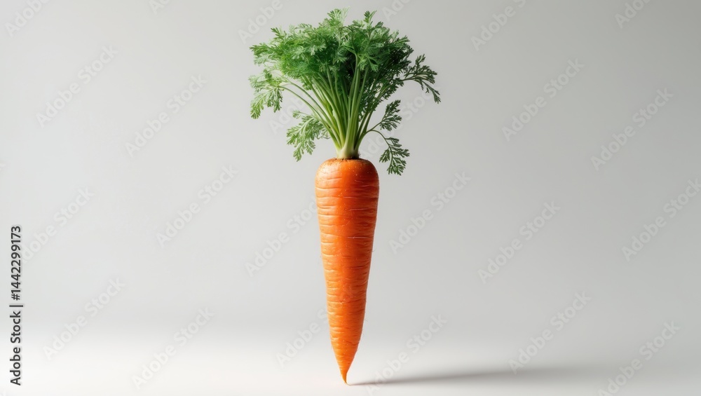Poster carrot on background, isolated, clipping path, entire depth of field