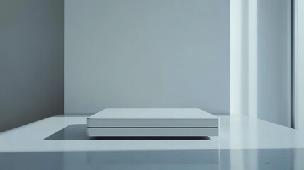 Minimalist White Display Platform