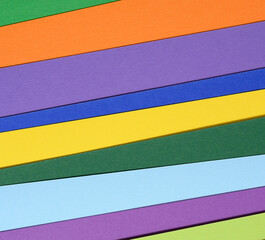 Colorful diagonal paper stripes