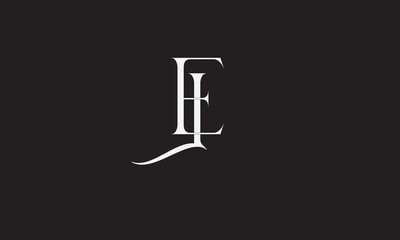 EL, LE , E , L , Abstract Letters Logo Monogram	