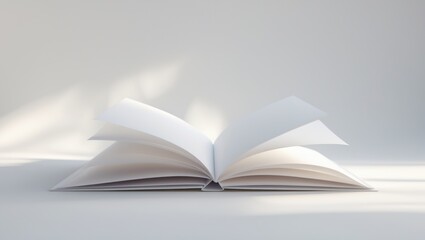 White paper folded in half