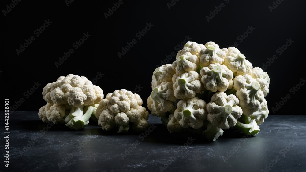 Poster Cauliflower displayed as two separate pieces against a background