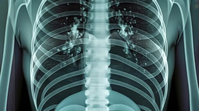 Scanning infections, Lung analysis, Bacterial pathogens. Infection detection. Radiographs show tissue abnormalities. Antibiotics target bacterial infections. Diagnostic accuracy confirms disease