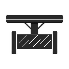 Coffee Table icon vector silhouette illustration isolated on white background