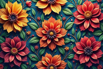 Intricate woven floral tapestry, seamless repeat, tapestry, craft