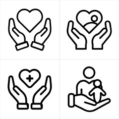 care icon set
