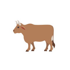 ox animal vector emoji illustration