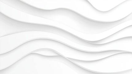 A white abstract background with curved lines.