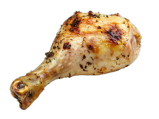Fried chicken drumstick transparent background png cut out kitchen food photography