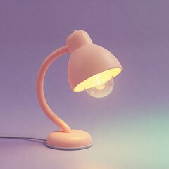 pink table lamp