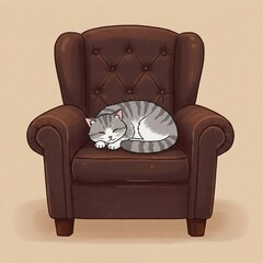 classic leather armchair