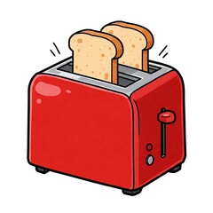 toaster with bread