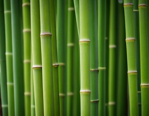 Fototapeta premium Lush Bamboo Grove: A Verdant Symphony of Growth and Tranquility