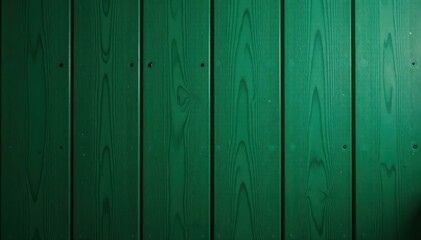 Obraz premium Deep green wood panel, shadowed edges, natural grain , old, dark, natural