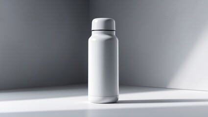 Tumbler on a plain white background ideal for mockup purposes in the printing field