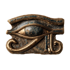 Eye of Horus amulet on transparent background